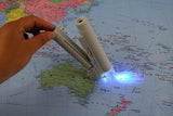 Handheld Magnifier 40X Pocket Microscope LED Lamp Light with Reading Scale