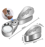 40X LED  Loupe Magnifier with LED and UV light
