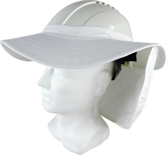 Safety Hard Hat Sun Shade, Neck Shield Reflective Stripe Protective Helmets Shield