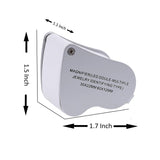 60X 30X  Loupe Magnifier Foldable With LED light