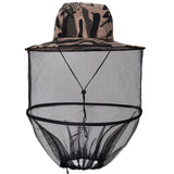 Mosquito Head Net Hat with Hidden Mesh