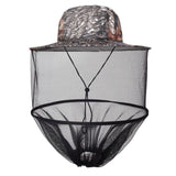 Mosquito Head Net Hat with Hidden Mesh